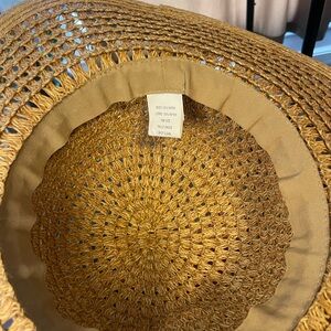 Source Unknown Woven Straw Hat in Tan